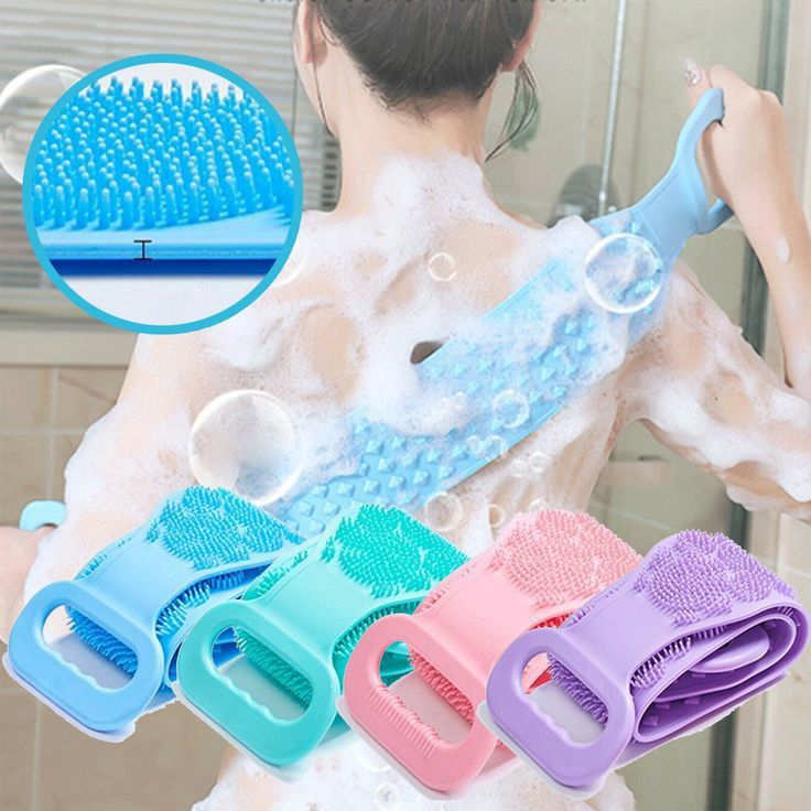 Buzybe Silicone Bath Body Scrubber – Soft Silicone Shower Exfoliating Body Brush BuzyBe