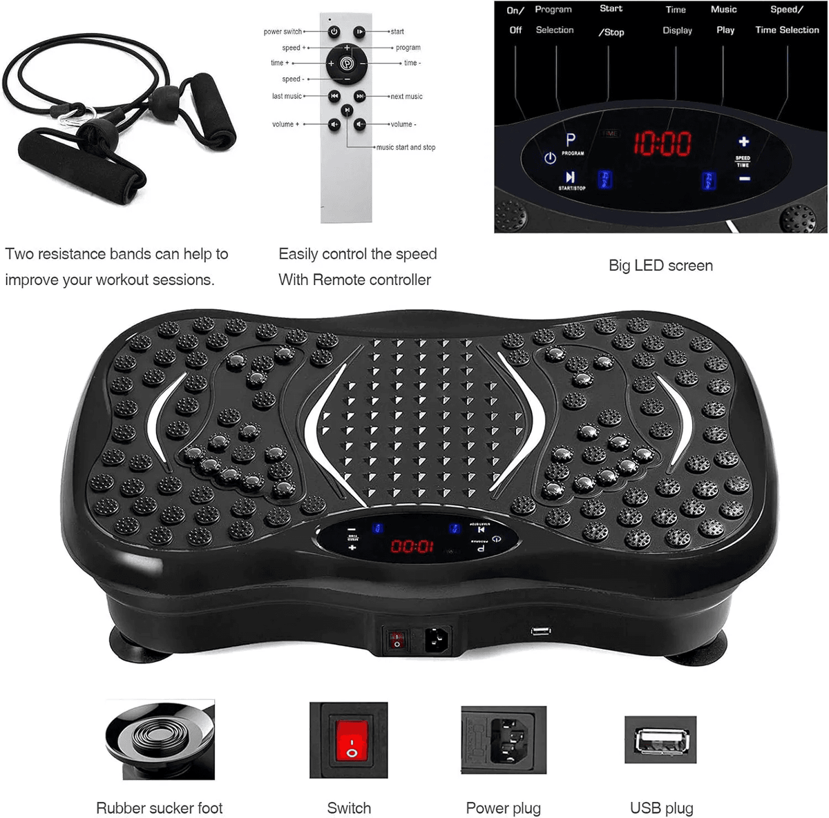 Weight Loss Vibration Machine with bluetooth buzybe