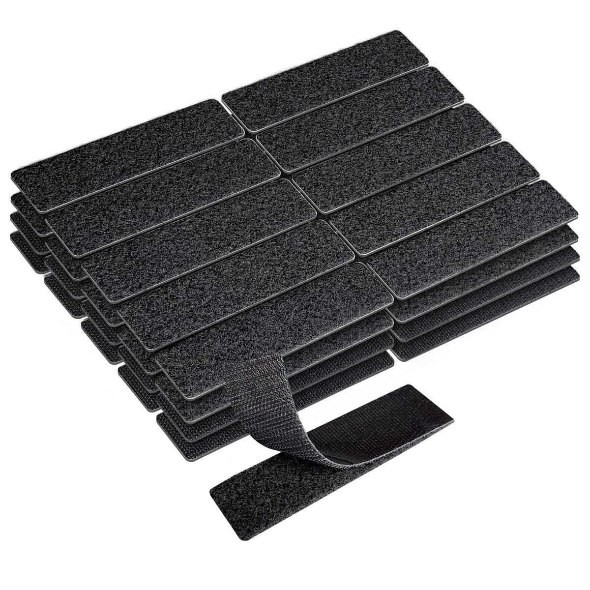 buzybe Heavy Duty Hook & Loop Adhesive Strips | Strong Self-Adhesive Fastening Tape for Home, Office & DIY BuzyBe