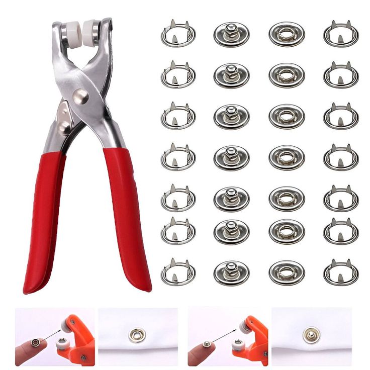 Buzybe  Metal Snap Button Tool Kit – Professional Press Stud Fastener Setting Tool BuzyBe