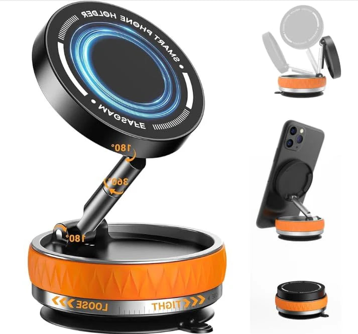 buzybe 360° Magnetic Car Phone Holder | Universal Dashboard & Air Vent Mount for Smartphones BuzyBe
