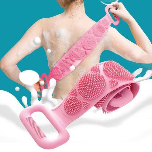 Buzybe Silicone Bath Body Scrubber – Soft Silicone Shower Exfoliating Body Brush BuzyBe