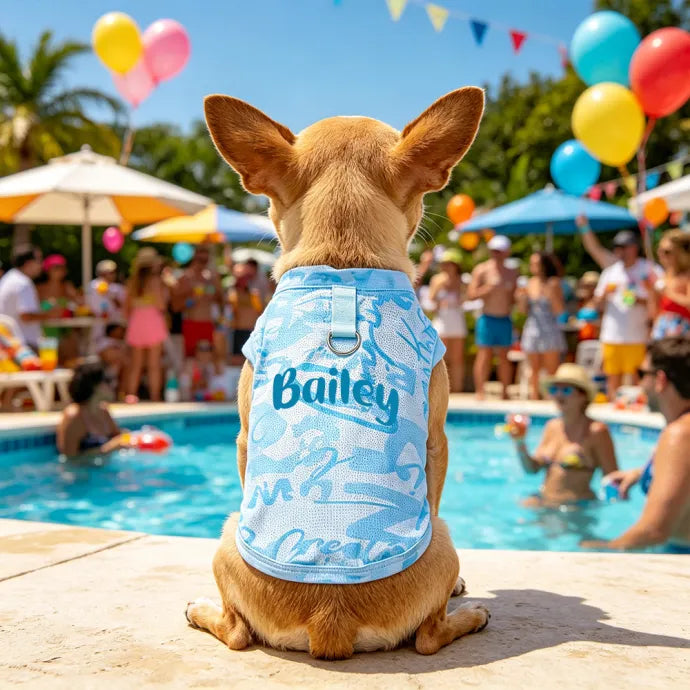 buzybe Personalized Pet Summer Ice Sensation Vest | Custom Cooling Dog &amp; Cat Shirt buzybe