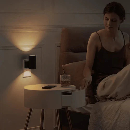 BuzyBe Luno™ Premium LED Night Light | Rechargeable Touch Lamp with Warm & Soft Glow BuzyBe