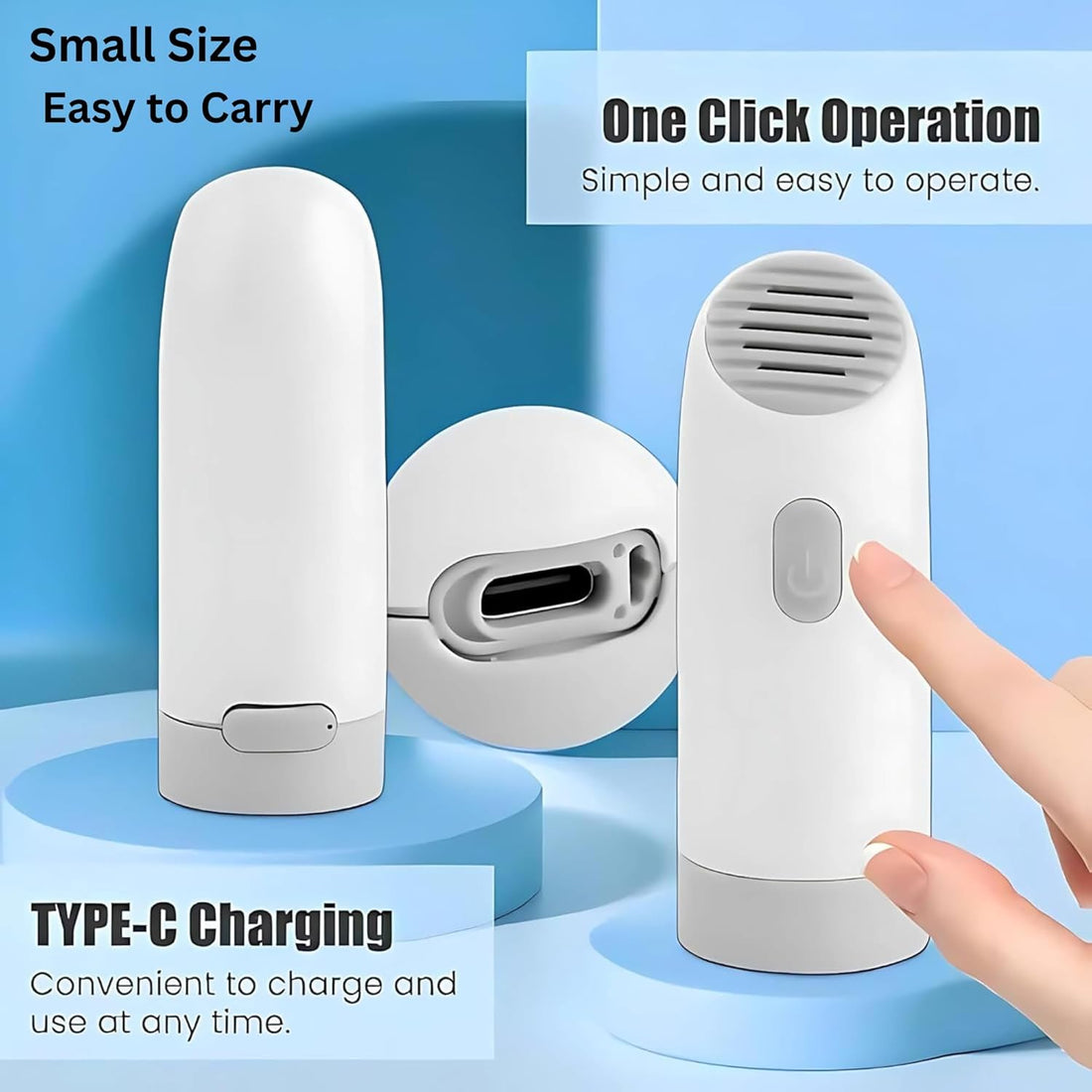 BuzyBe Portable Bidet for Travel | شطاف المسافر USB Rechargeable Electric Shattaf | Handheld High-Pressure Bidet Sprayer for Toilet, Camping Essentials, شطاف السفر Personal Hygiene for Traveling BuzyBe
