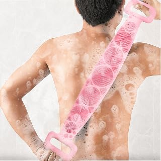 Buzybe Silicone Bath Body Scrubber – Soft Silicone Shower Exfoliating Body Brush BuzyBe