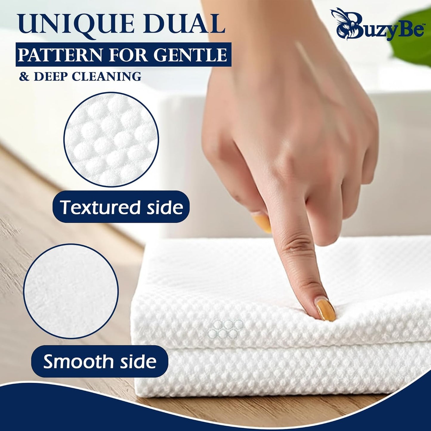BuzyBe Disposable Bath Towels 10 Pack with Body Scrubber Set | Super Soft & Highly Absorbent | Individually Packed Shower Towels for Travel, Gym, Spa, Hotel, Camping & Sports (70 x 140 cm)