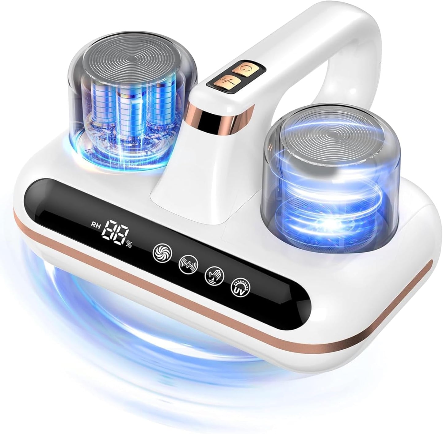 BuzyBe Mattress Vacuum Cleaner - 5-in-1 Cordless Bed Vacuum Cleaner, Powered by UV-C Light & Ultrasonic Technology, 16Kpa Strong Suction,Low Noise,Suitable for Dust, Pet Hair, Etc