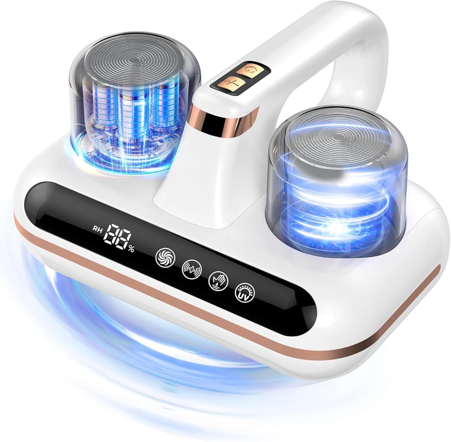 BuzyBe Mattress Vacuum Cleaner - 5-in-1 Cordless Bed Vacuum Cleaner, Powered by UV-C Light & Ultrasonic Technology, 16Kpa Strong Suction,Low Noise,Suitable for Dust, Pet Hair, Etc