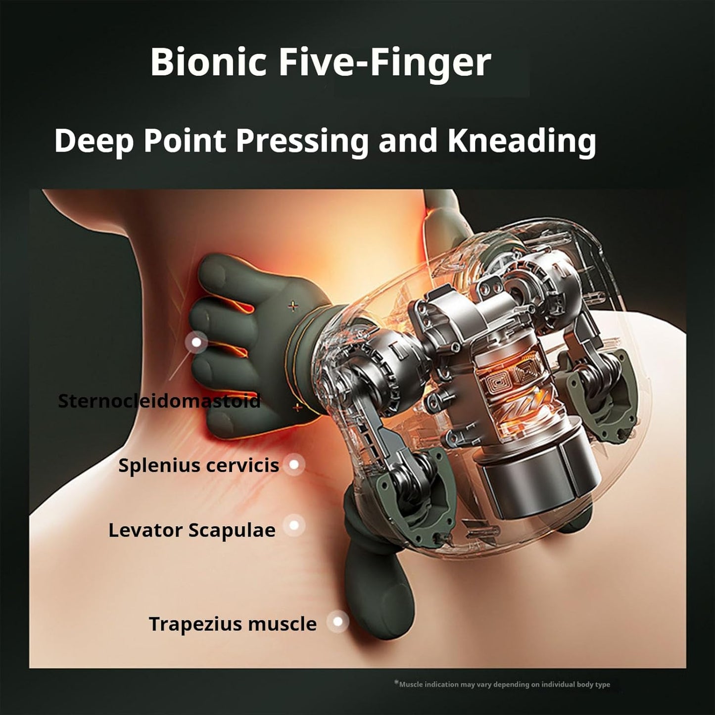 BuzyBe Neck Massager, Hand Shoulder and Neck Massager For Easy Relax