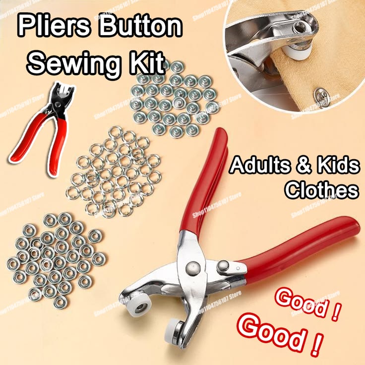 Buzybe  Metal Snap Button Tool Kit – Professional Press Stud Fastener Setting Tool BuzyBe