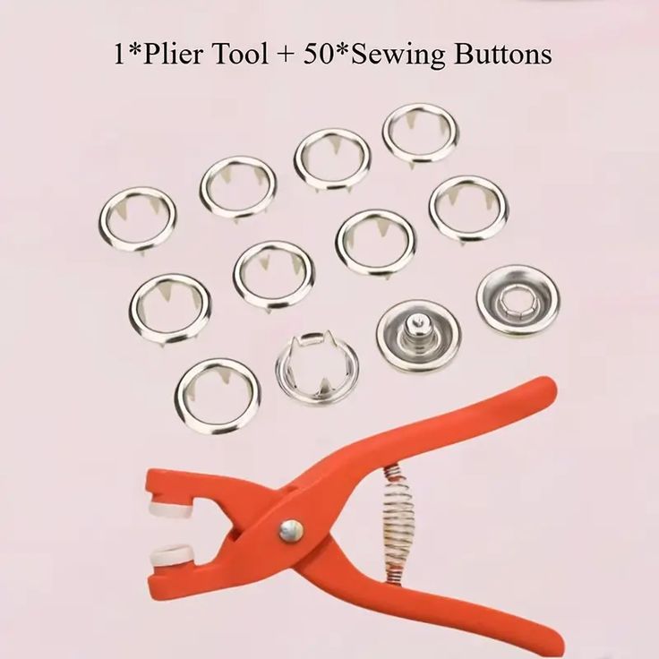Buzybe  Metal Snap Button Tool Kit – Professional Press Stud Fastener Setting Tool BuzyBe