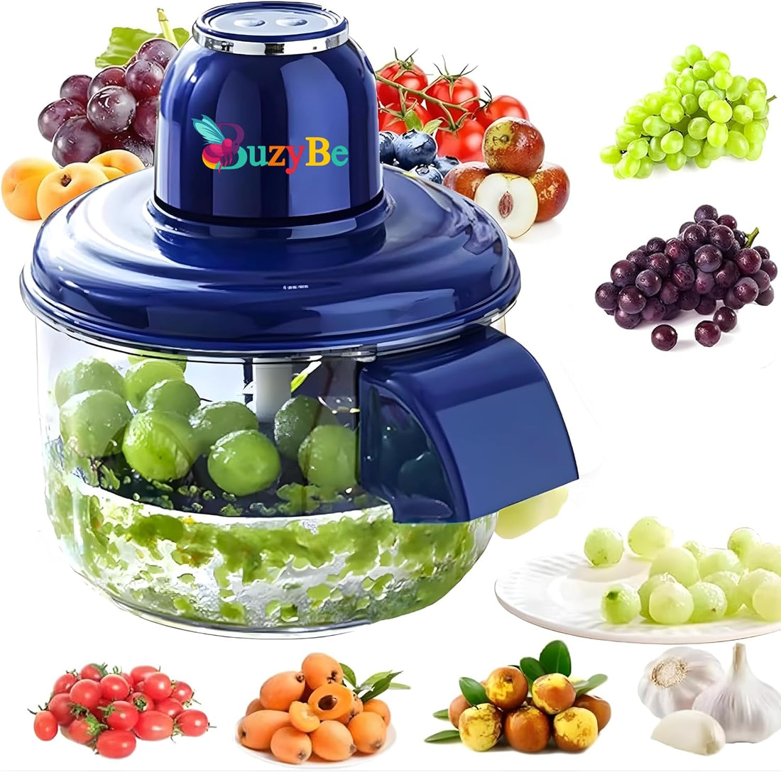 BuzyBe Automatic Garlic Peeling Machine – USB Rechargeable Electric Grape & Cherry Tomato Peeler for Easy Kitchen Use BuzyBe