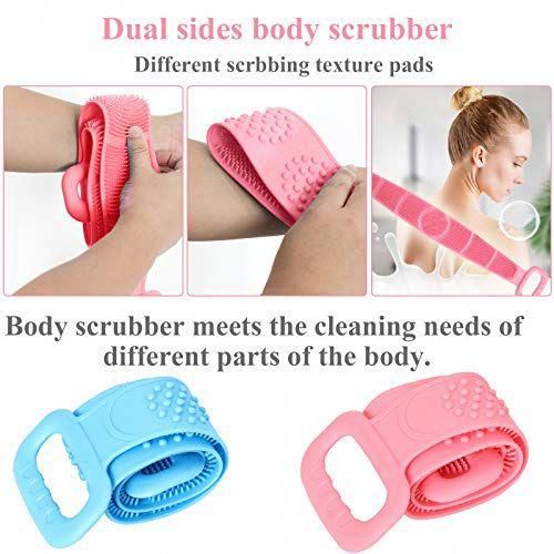 Buzybe Silicone Bath Body Scrubber – Soft Silicone Shower Exfoliating Body Brush BuzyBe