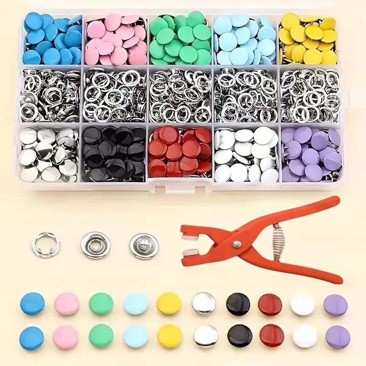 Buzybe  Metal Snap Button Tool Kit – Professional Press Stud Fastener Setting Tool BuzyBe