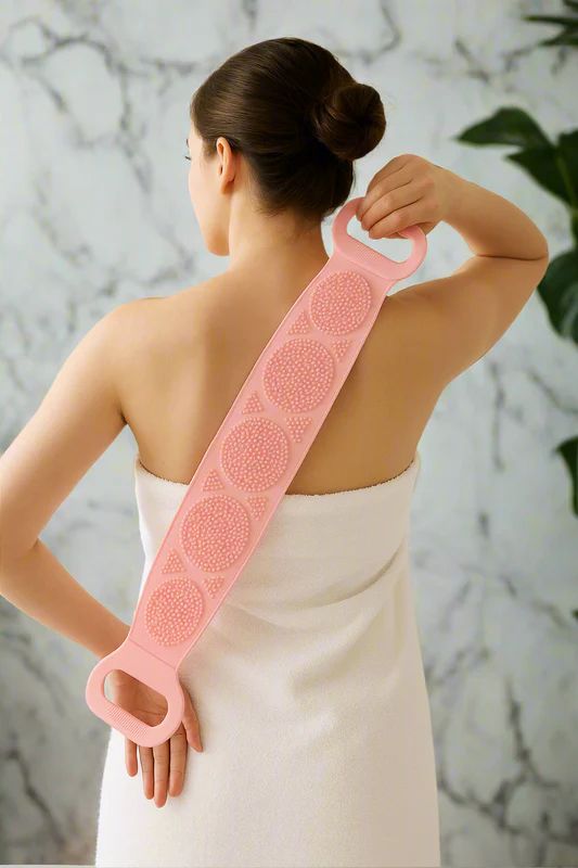 Buzybe Silicone Bath Body Scrubber – Soft Silicone Shower Exfoliating Body Brush BuzyBe
