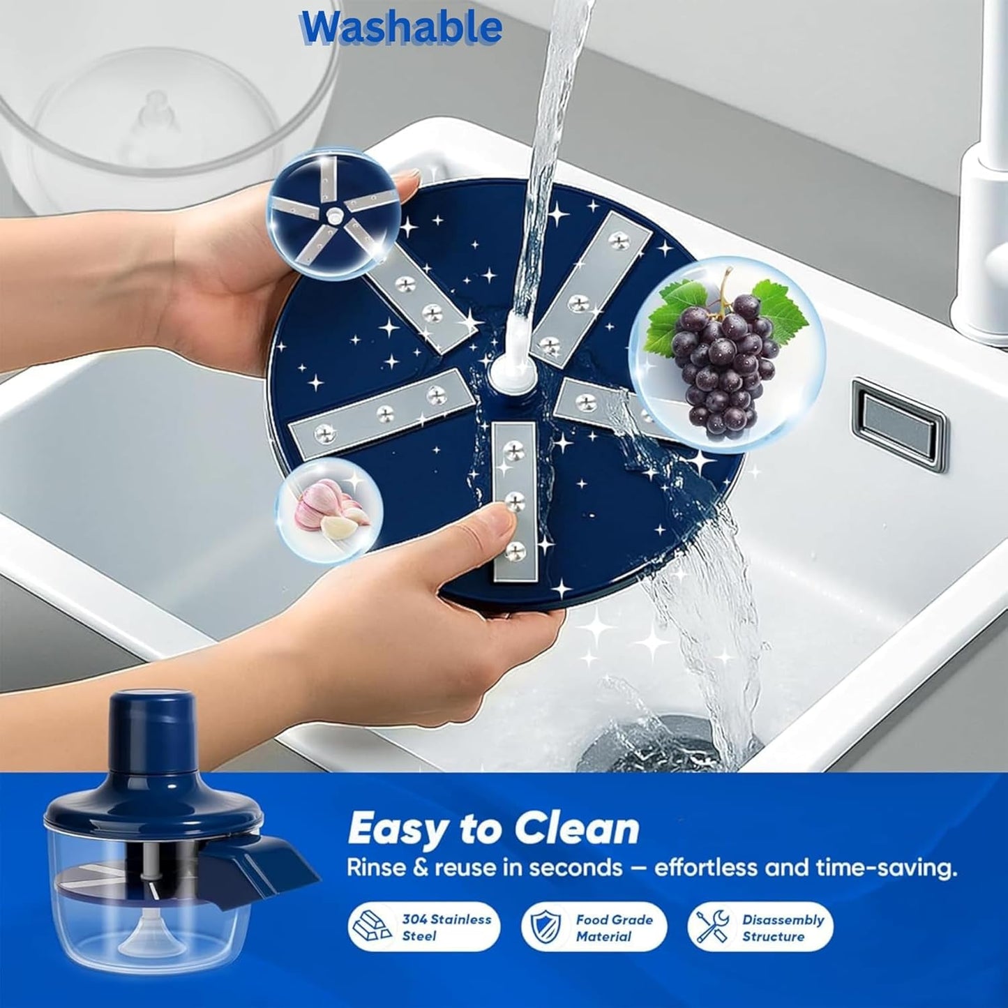BuzyBe Automatic Garlic Peeling Machine – USB Rechargeable Electric Grape & Cherry Tomato Peeler for Easy Kitchen Use