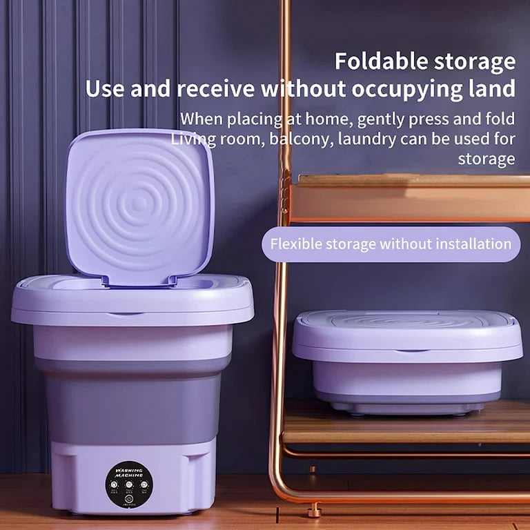 BuzyBe Portable Washing Machine with Dryer – Collapsible Mini Washing Machine with 3 Deep Cleaning Modes BuzyBe