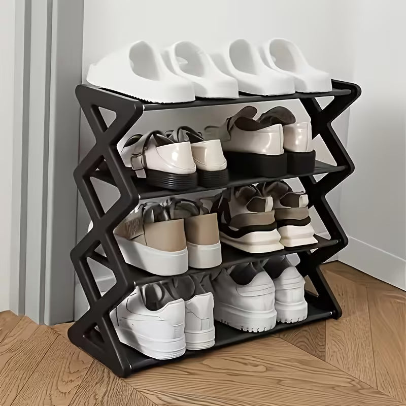 Z-Fold 4-Tier Shoe Rack — No Assembly Needed Casa Noor
