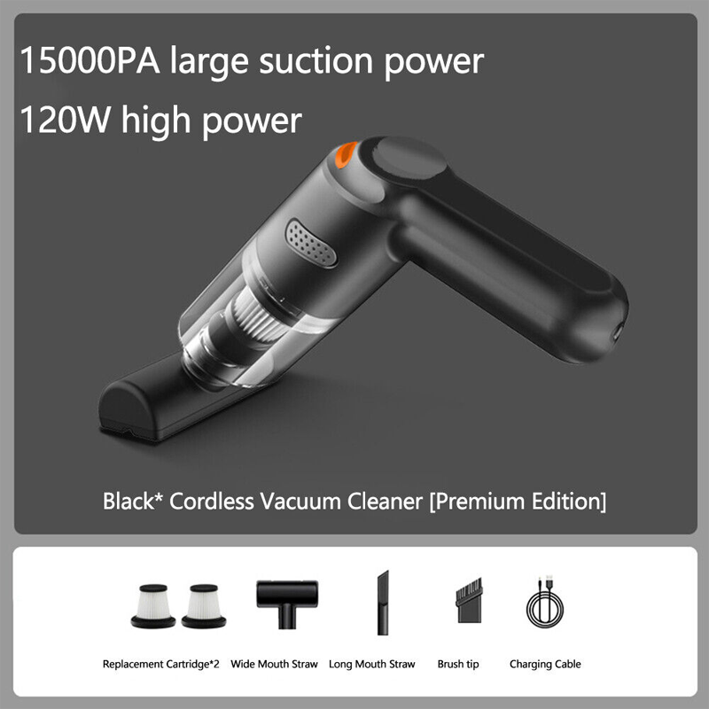 Buzybe High-Power Cordless Vacuum Cleaner Kit for Car | Portable Rechargeable Handheld Auto Vacuum buzybe